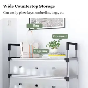 Dustproof Diy Shoe Rack With Cover