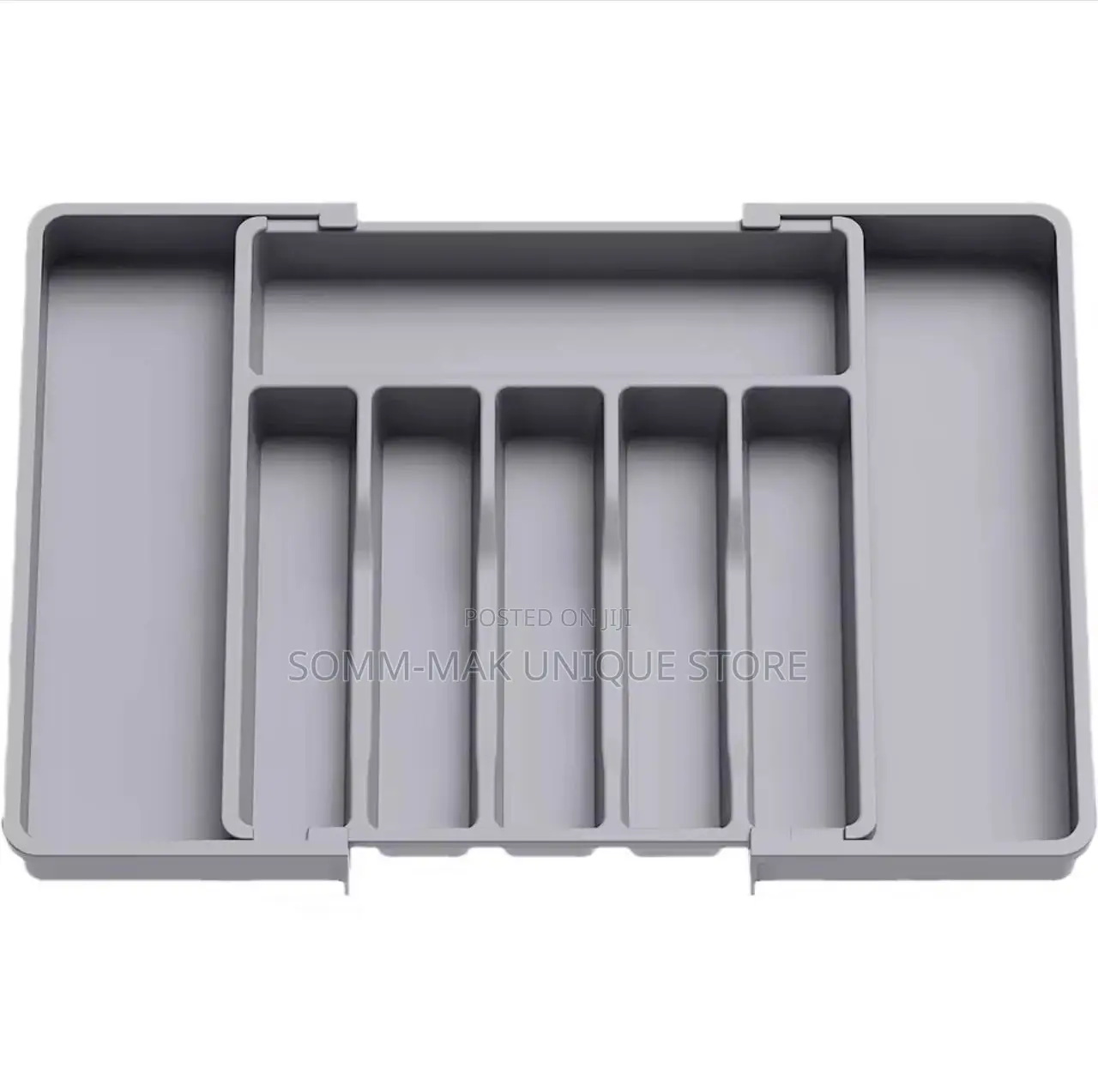 Adjustable Cutlery Rack, Retractable Plastic Drawer Storage