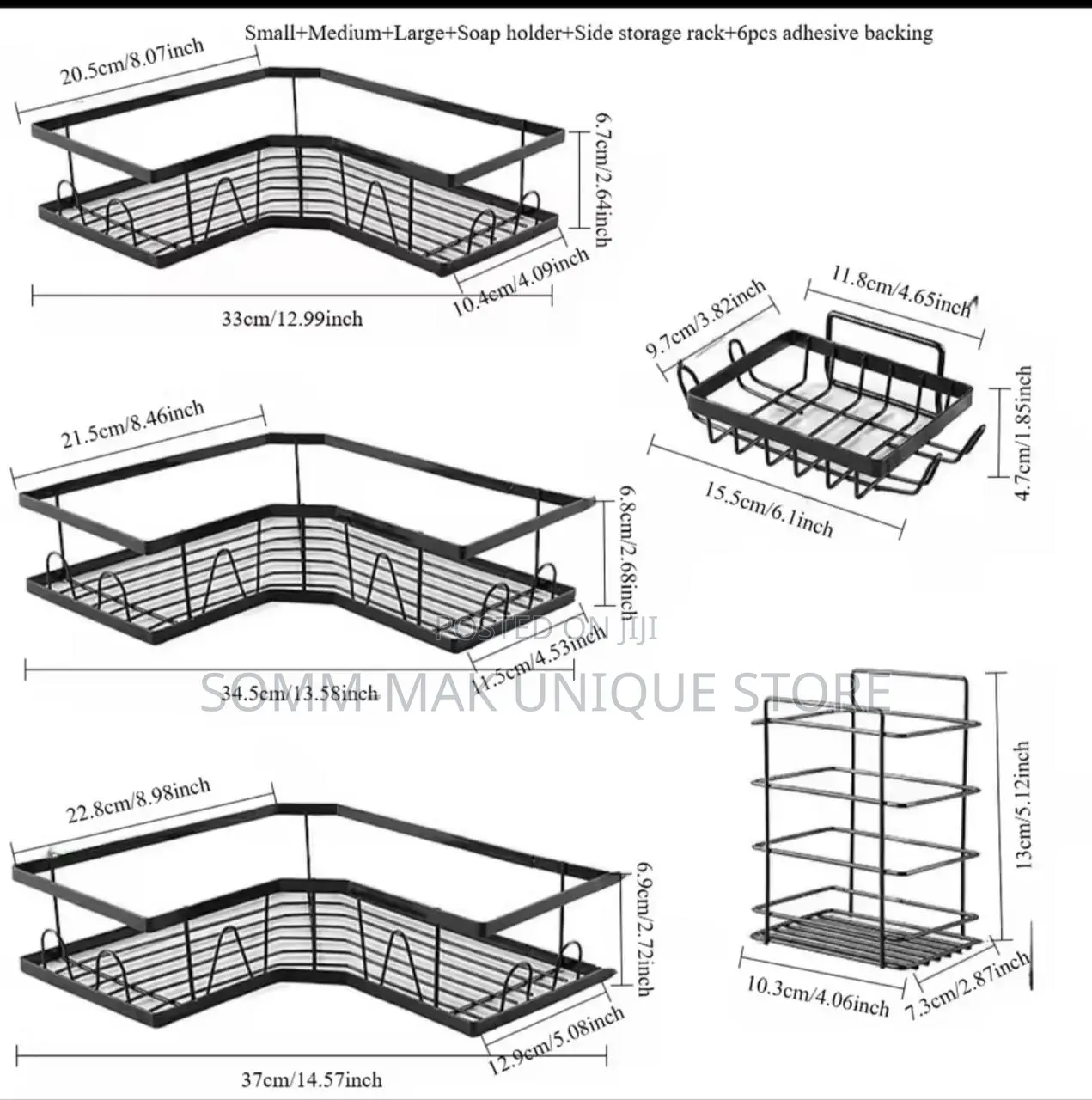 5 in 1bathroom Triangle Shelf, Multifunctional,