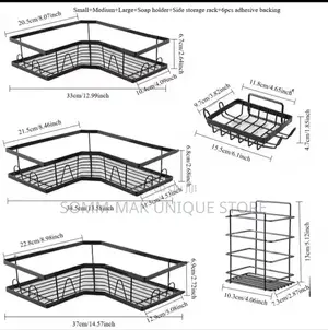 5 in 1bathroom Triangle Shelf, Multifunctional,