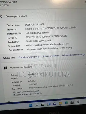 Laptop Dell XPS 15 16GB Intel Core I7 SSD 256GB