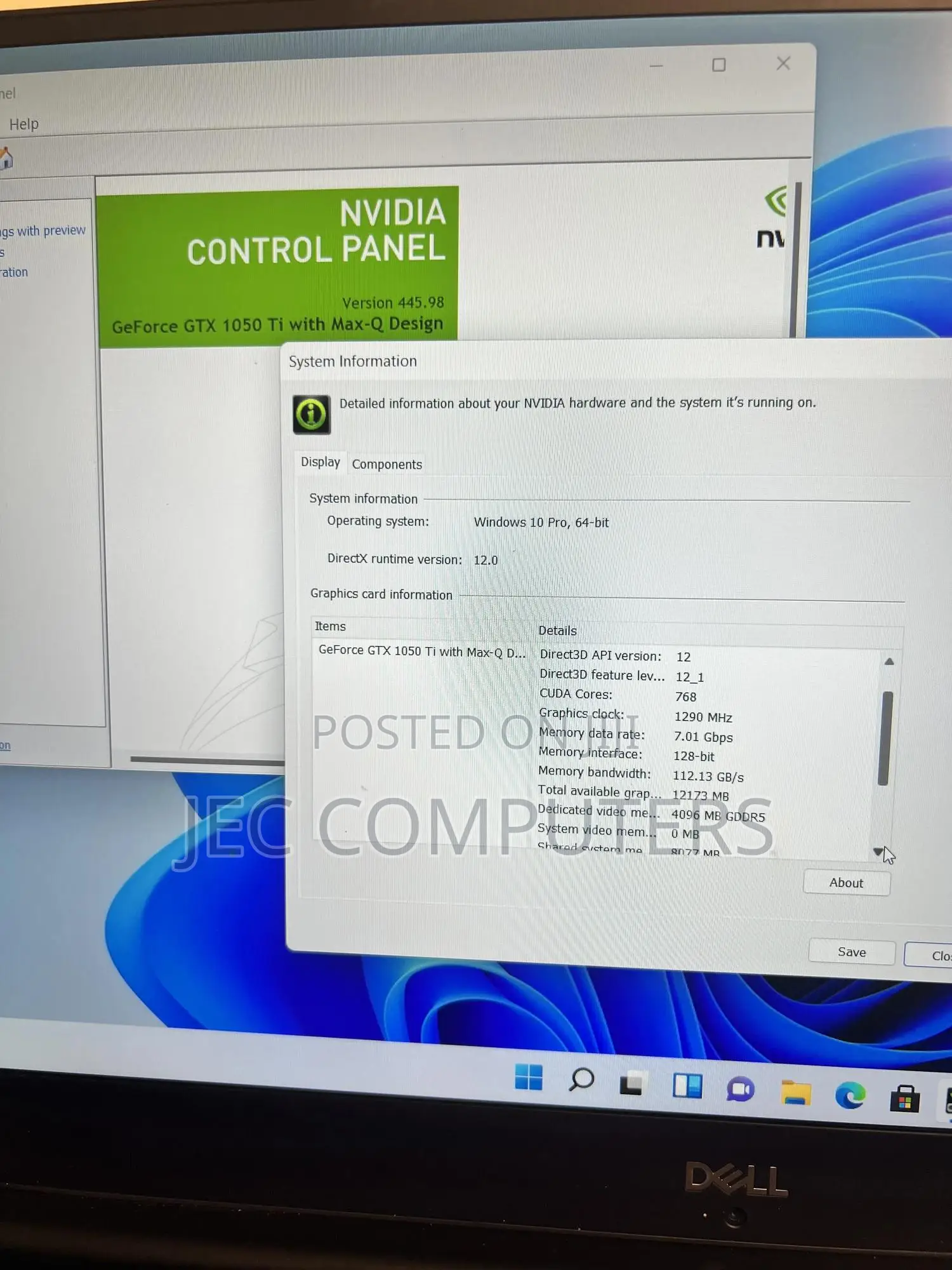 Laptop Dell XPS 15 16GB Intel Core I7 SSD 256GB