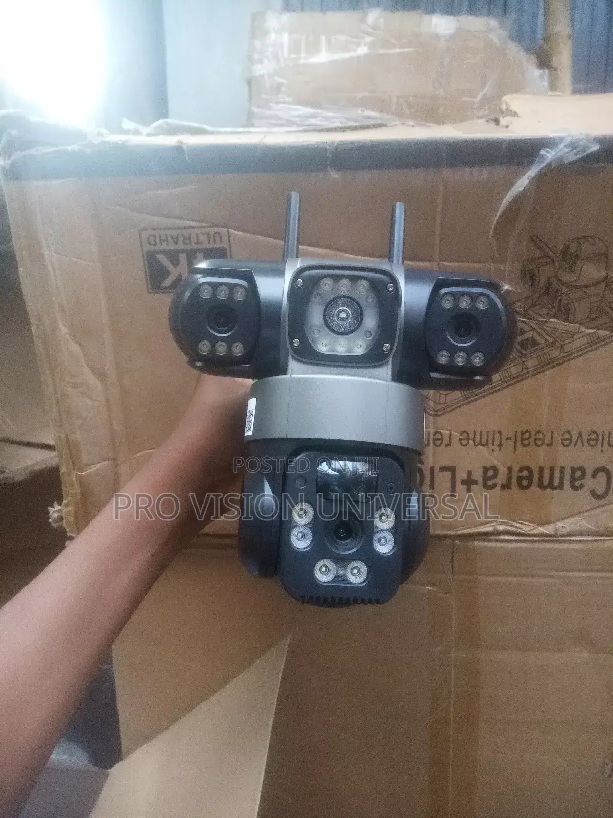 Solar Camera V380 3lens 3view Security Camera 8 Mega Pixel
