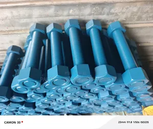 1-1/4" X 250mm Lg Teflon Coated Stud Bolt Gr-L7/ 2h