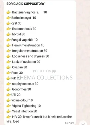 Boric Acid Uterus Healing Yoni Pops Suppositories