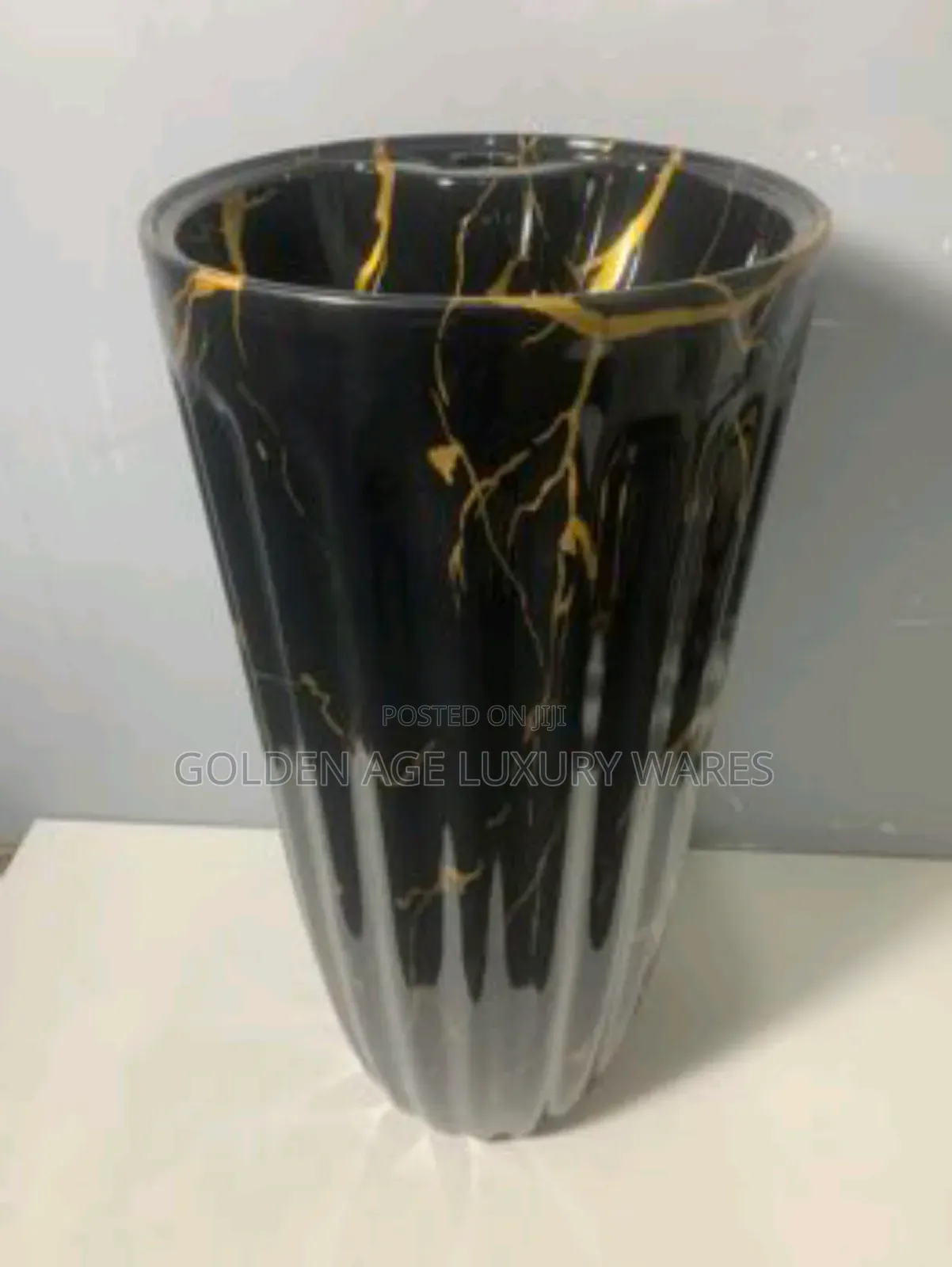 Marble Black Standing Basin