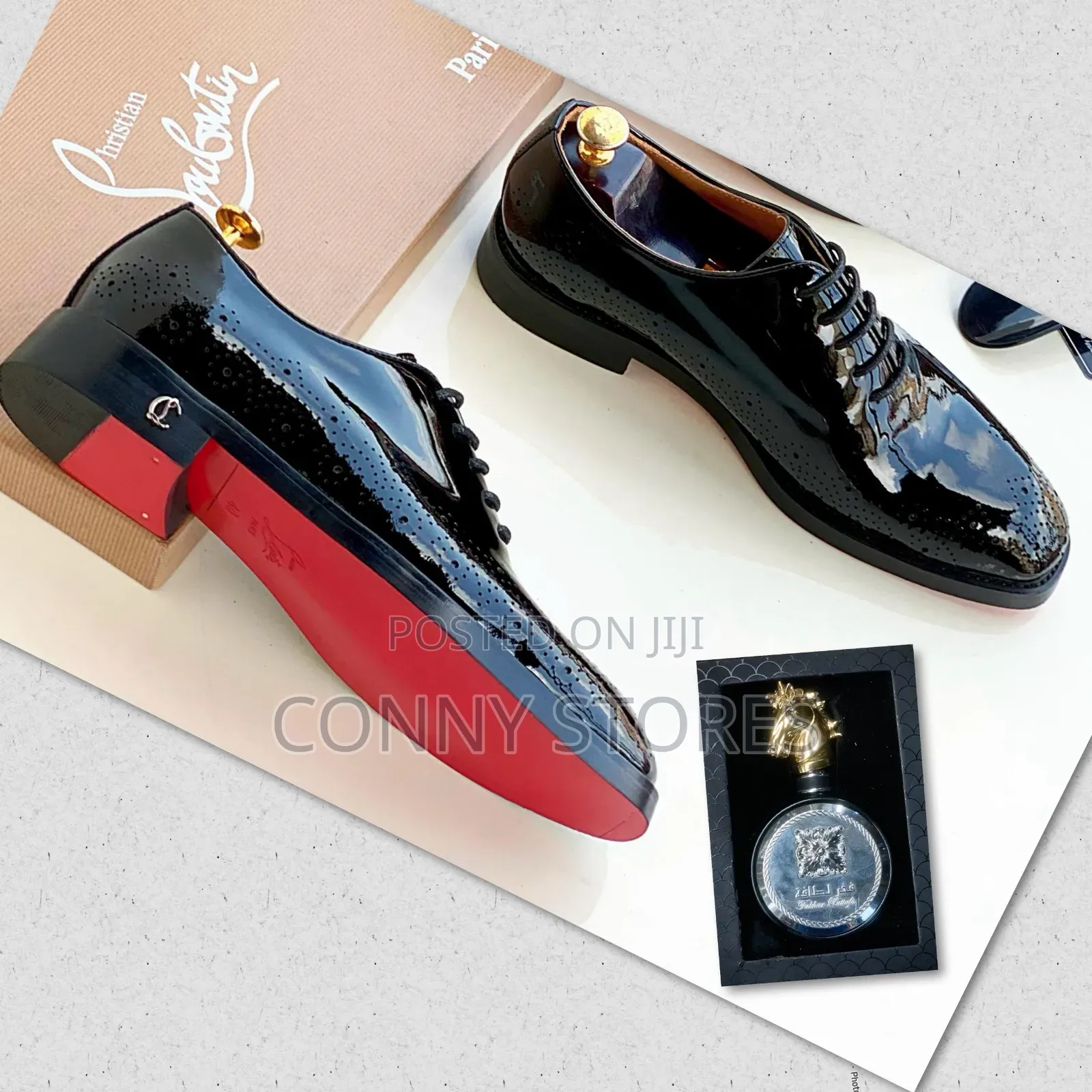 High Quality Lace Up - Patent Leather- Black