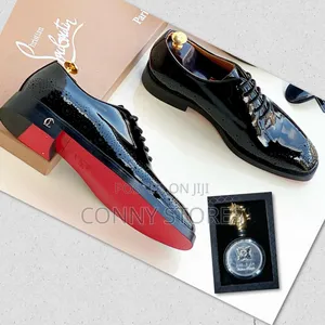 High Quality Lace Up - Patent Leather- Black