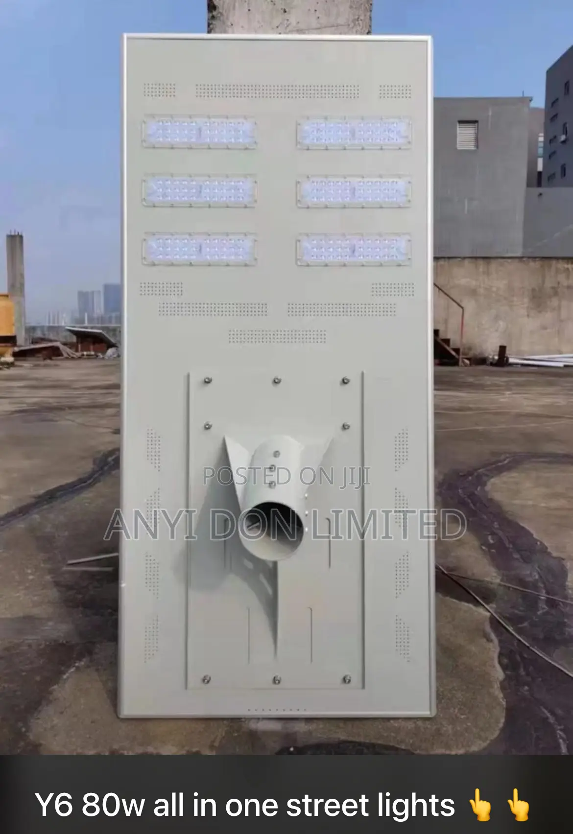 Y6 80w All in One Solar Street Light