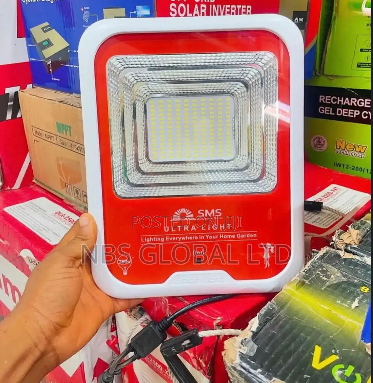 300w Doble Panel Solar Flood Light