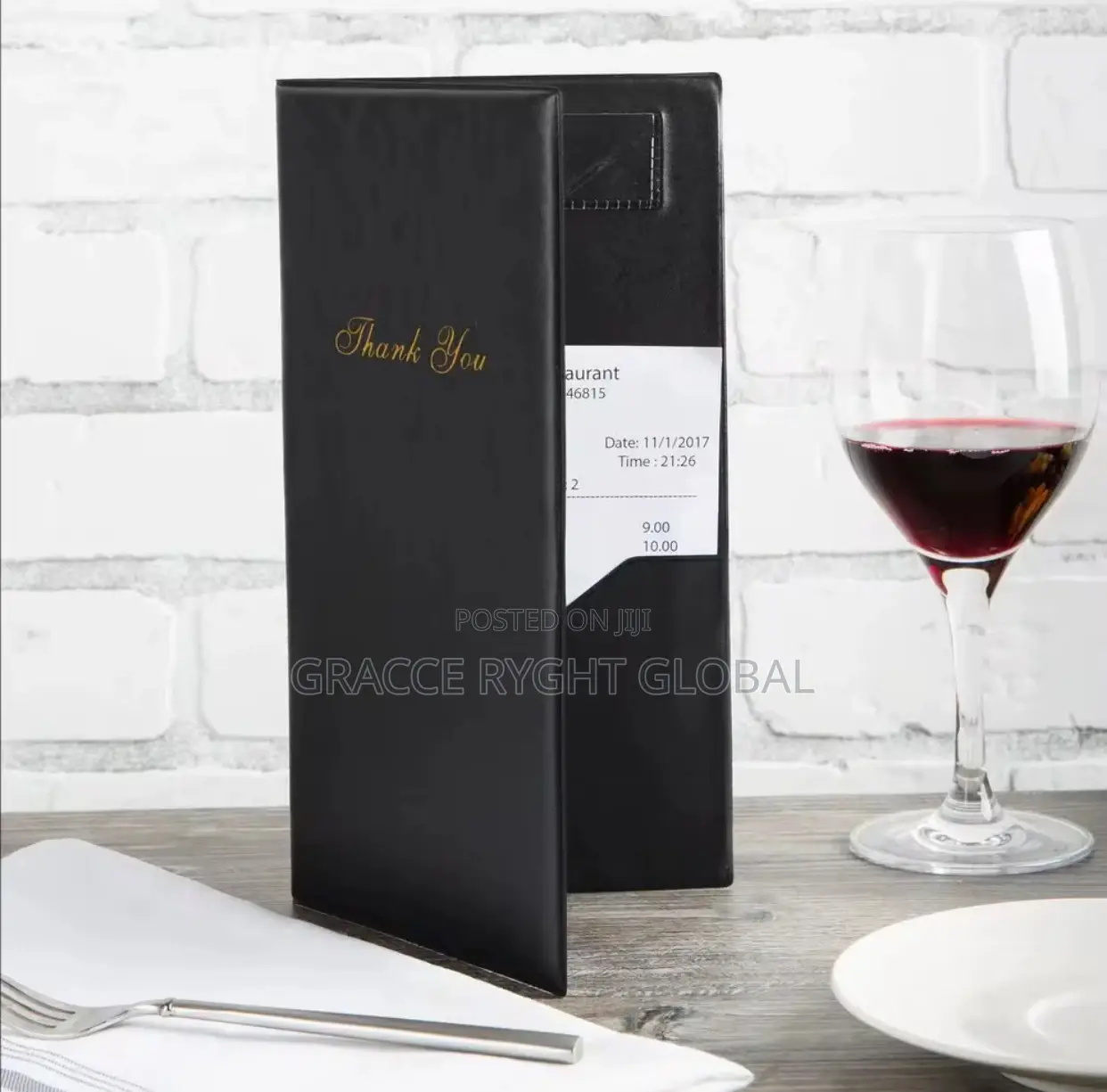 Restaurant and Hotel Leather Bill Presenter /Menu Folder