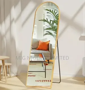 Free Standing Back Stand Floor Wall Living Room Length Mirror Black