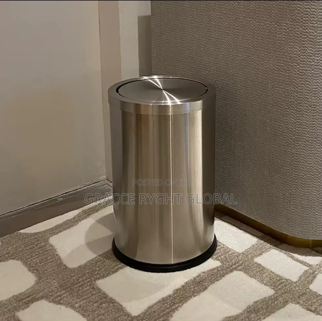 10l Stainless Swing Top Waste Bin