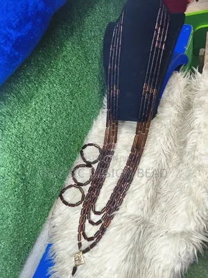 Men's Brown Beads Set 4 Layers