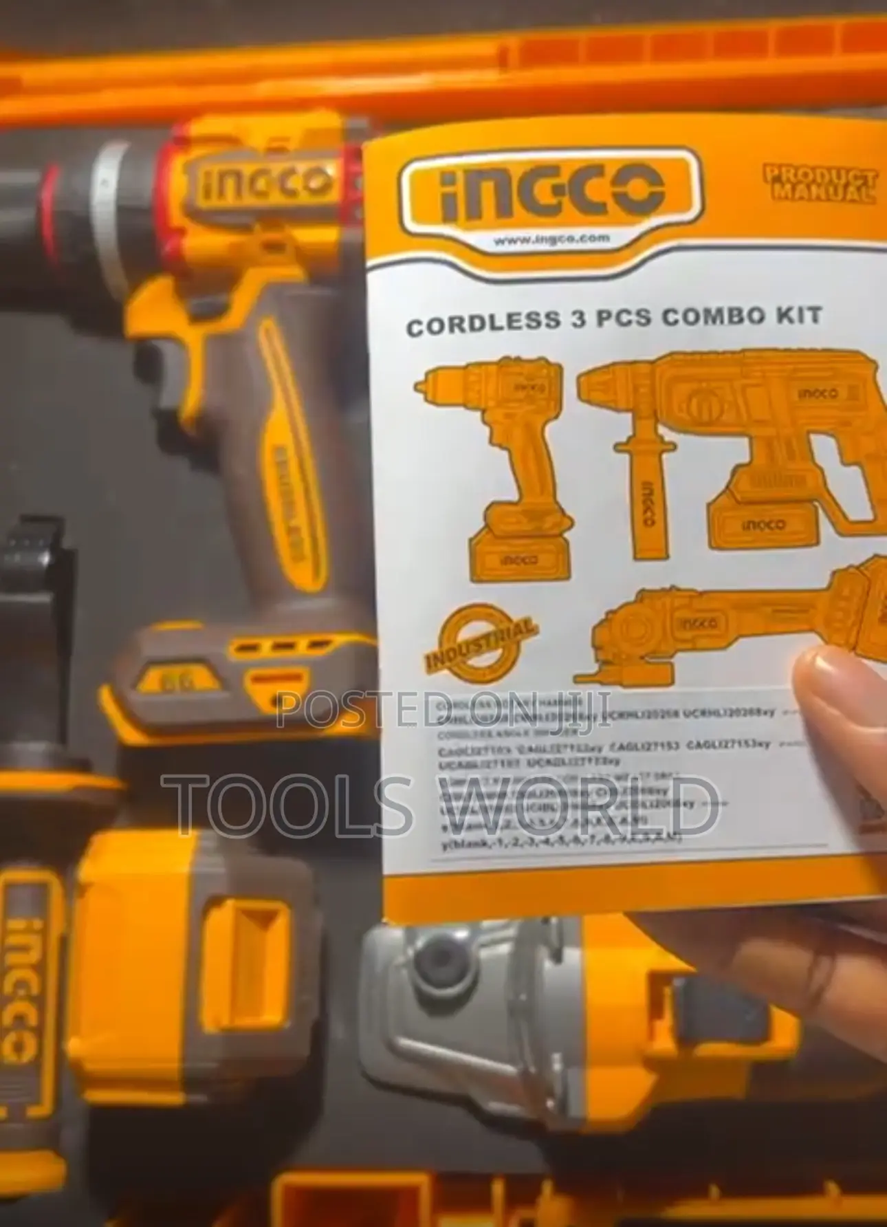 3-in-1 Brushless Tool Combo Drill + Grinder + Rotary Hammer