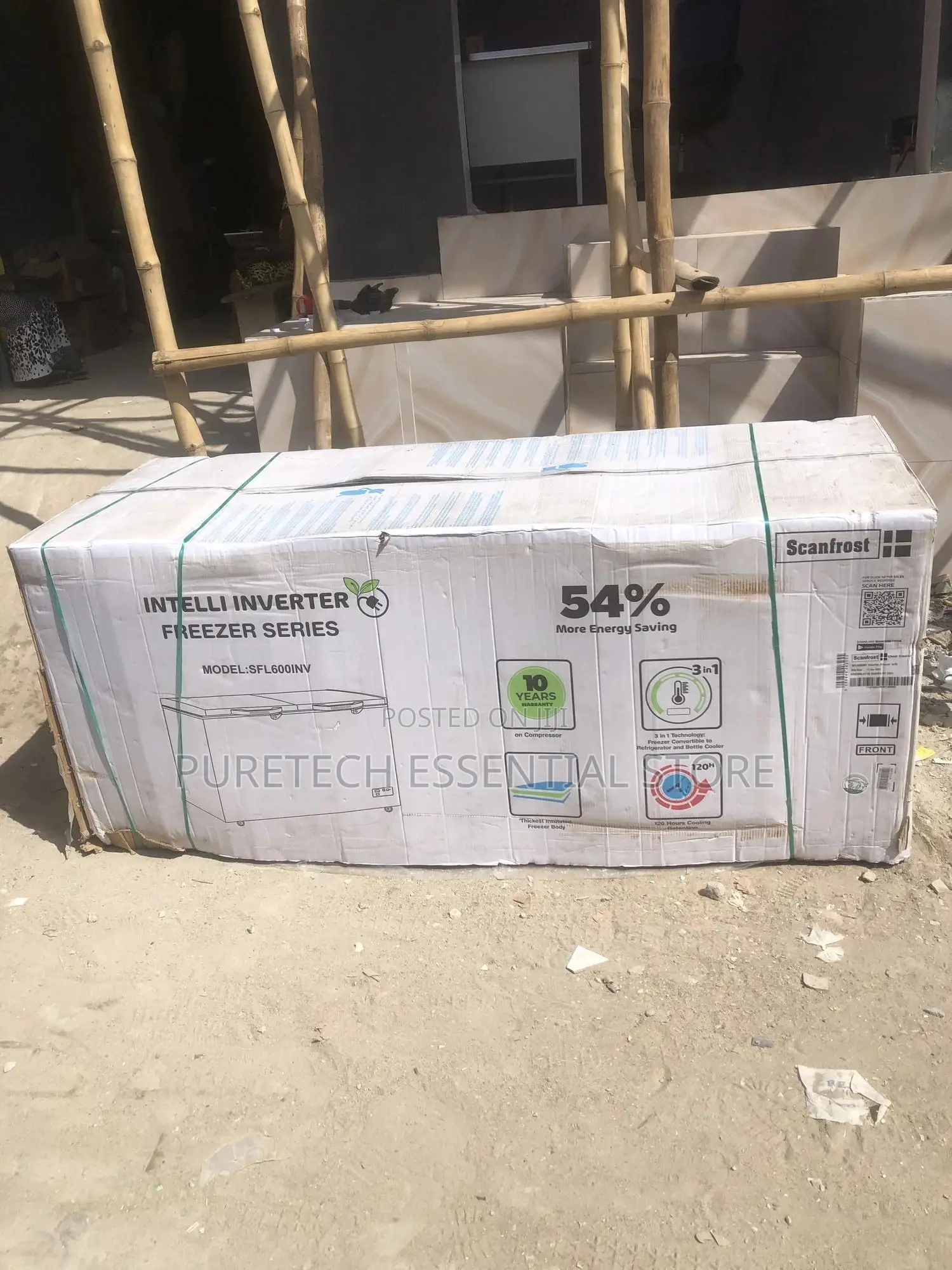 Original Scanfrost Inverter Double Door Freezer