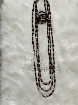 Babasale Black Mixed With Gold 3 Layers Beads, 4 Bracelets