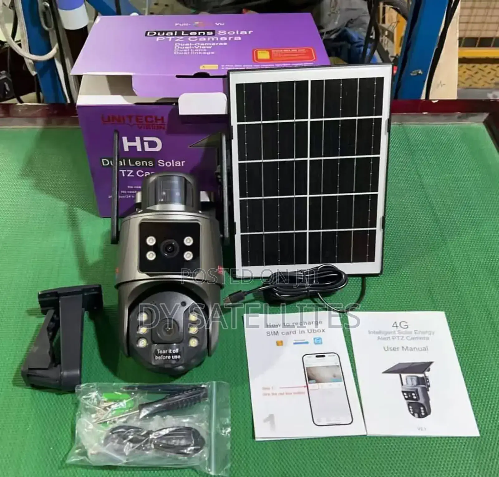 Powerful PTZ CCTV Camera Dual Lens Works 24h