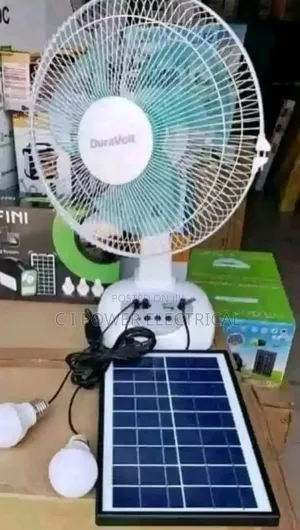 Rechargeable Duravolt Solar Fan