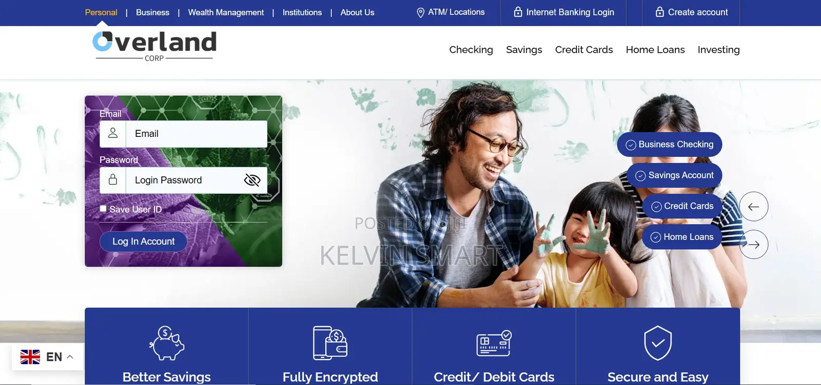Banking Website Developer