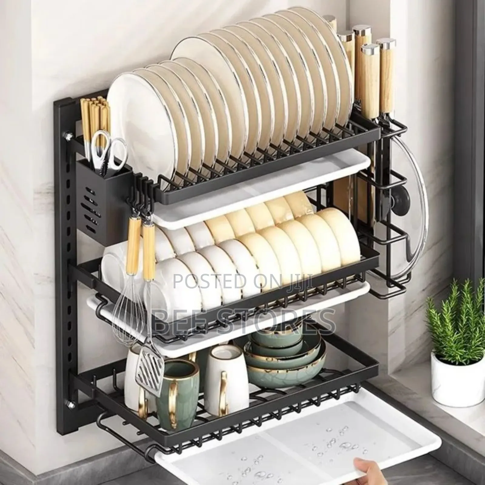 3 Layers Quality Wall Mounted Plate Dish Rack
