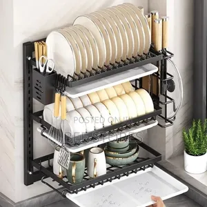 3 Layers Quality Wall Mounted Plate Dish Rack