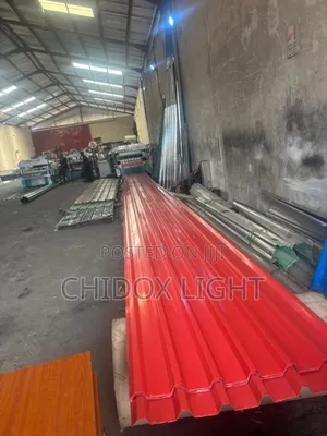 0.50 Long Span Design Aluminum Roofing Sheet Oven Baked Red