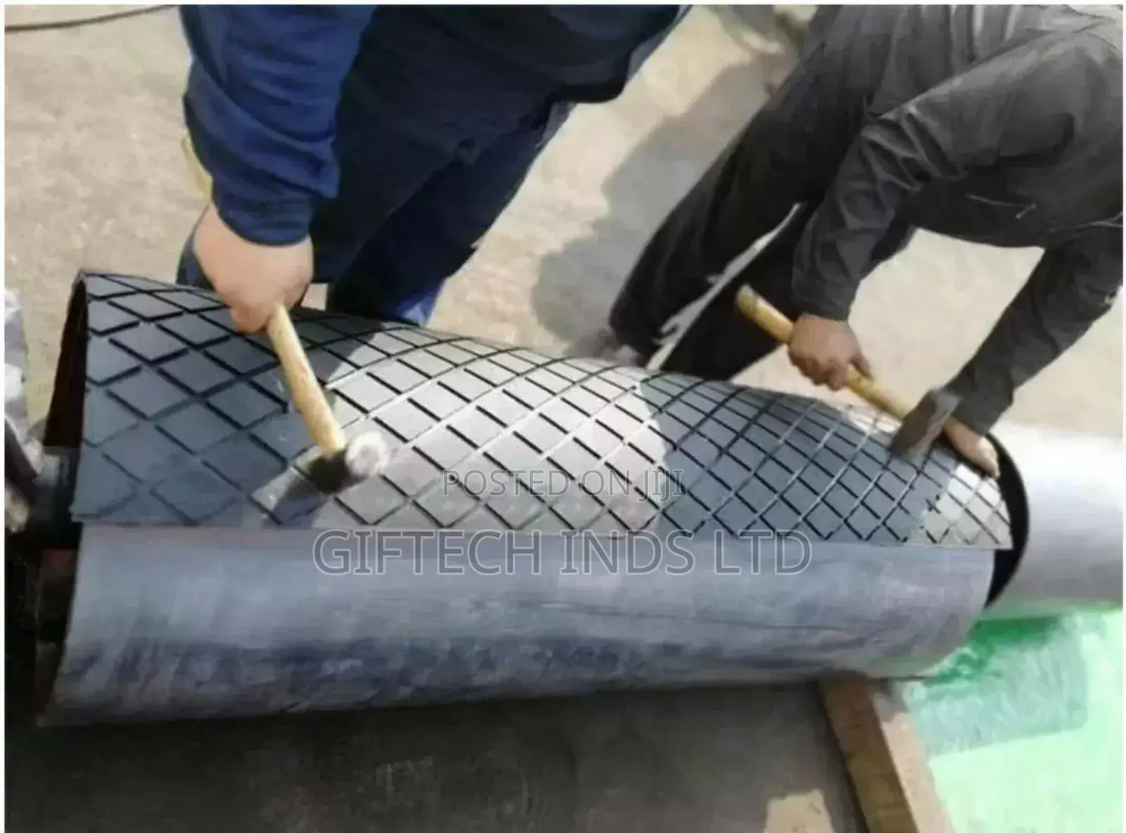 Professional Rubber Lagging/ Rubberize Roller Drum