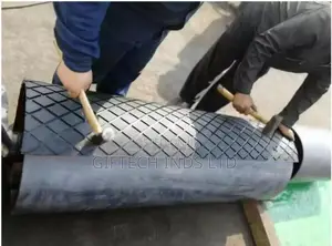 Professional Rubber Lagging/ Rubberize Roller Drum