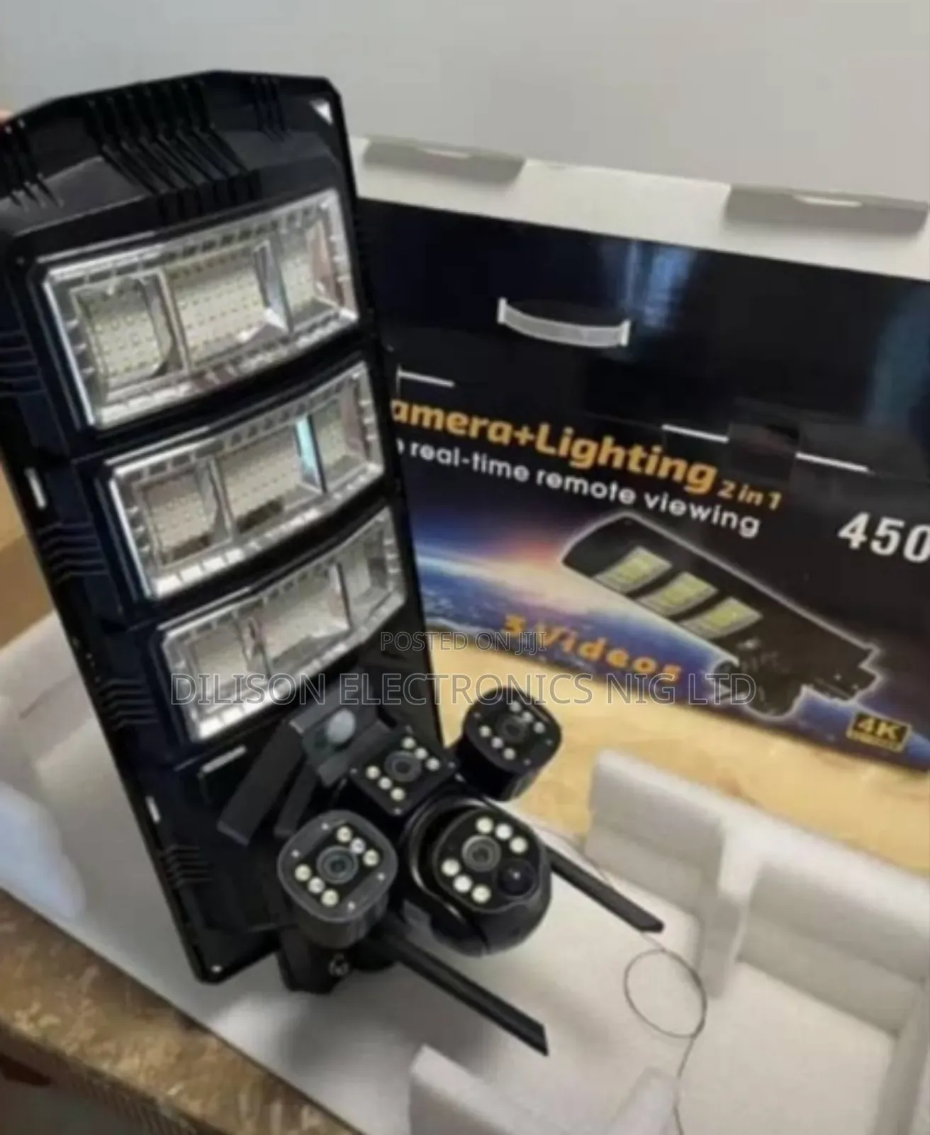 450watt Ai Solar Camera Lighting 2 in 1