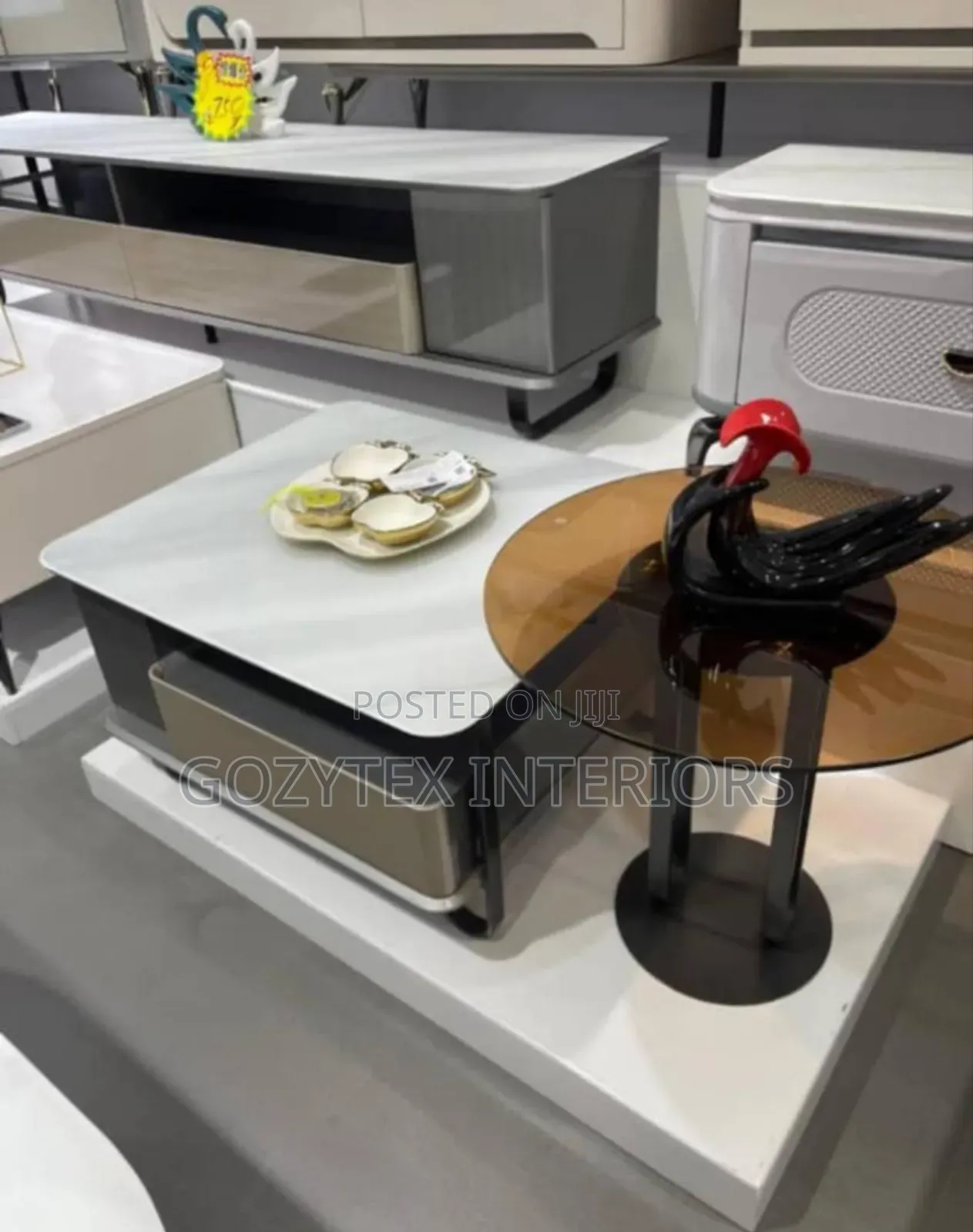 Luxury Marble Center Table Set