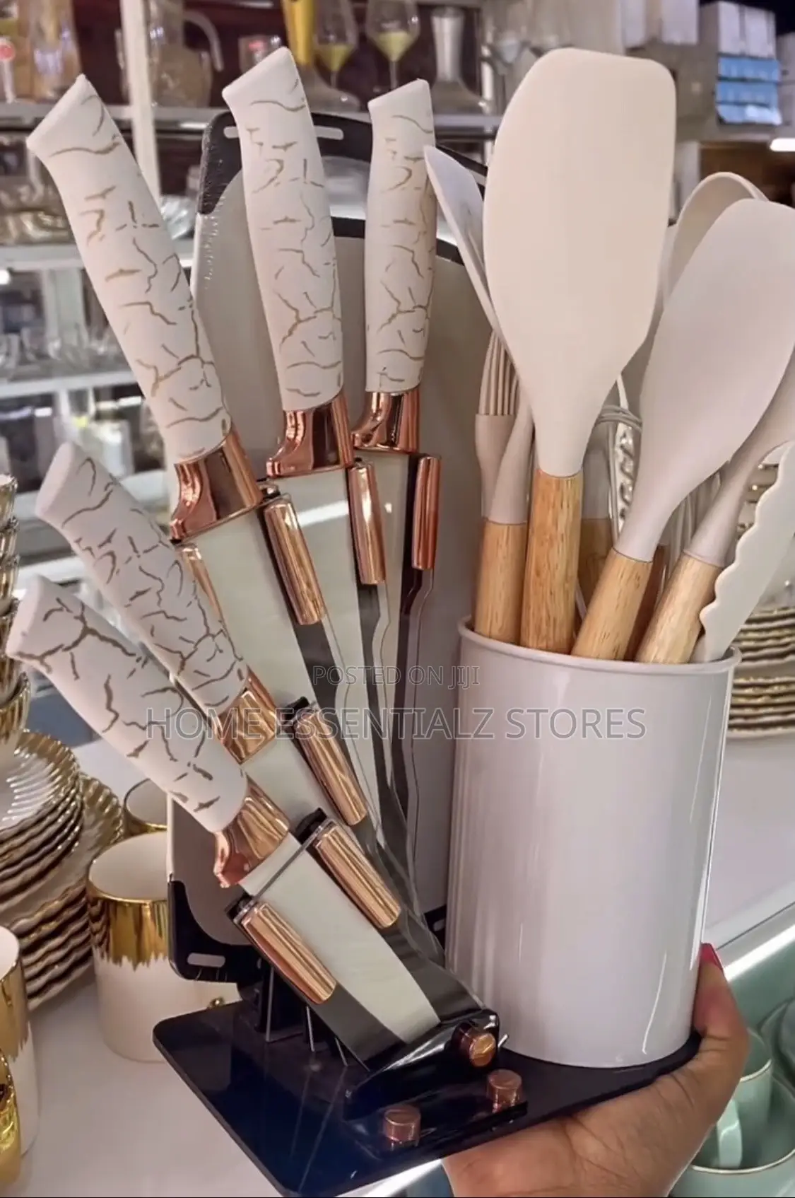 Luxury Kitchen Knives and Spoons Set