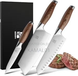 3-Piece Professional Chef Knife Set - Ultra-Sharp Kitchen