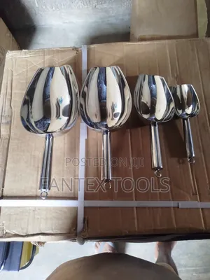Stainless Ice Scoop.