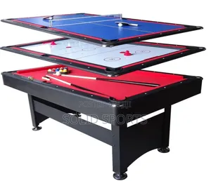 3 in 1 7fit Snooker Board With Air Hockey and 