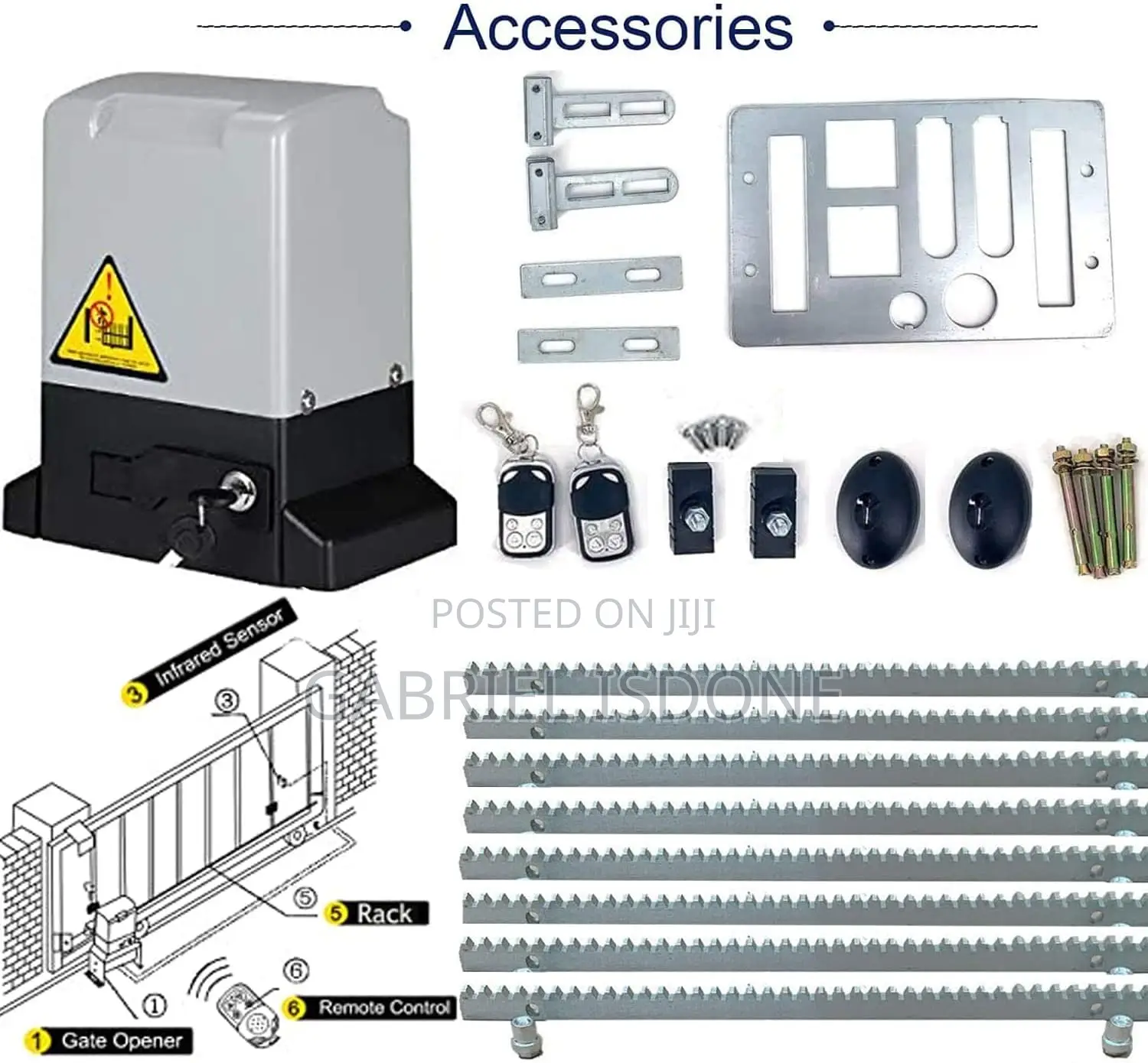 Automatic Sliding Gate Opener With Remote Control