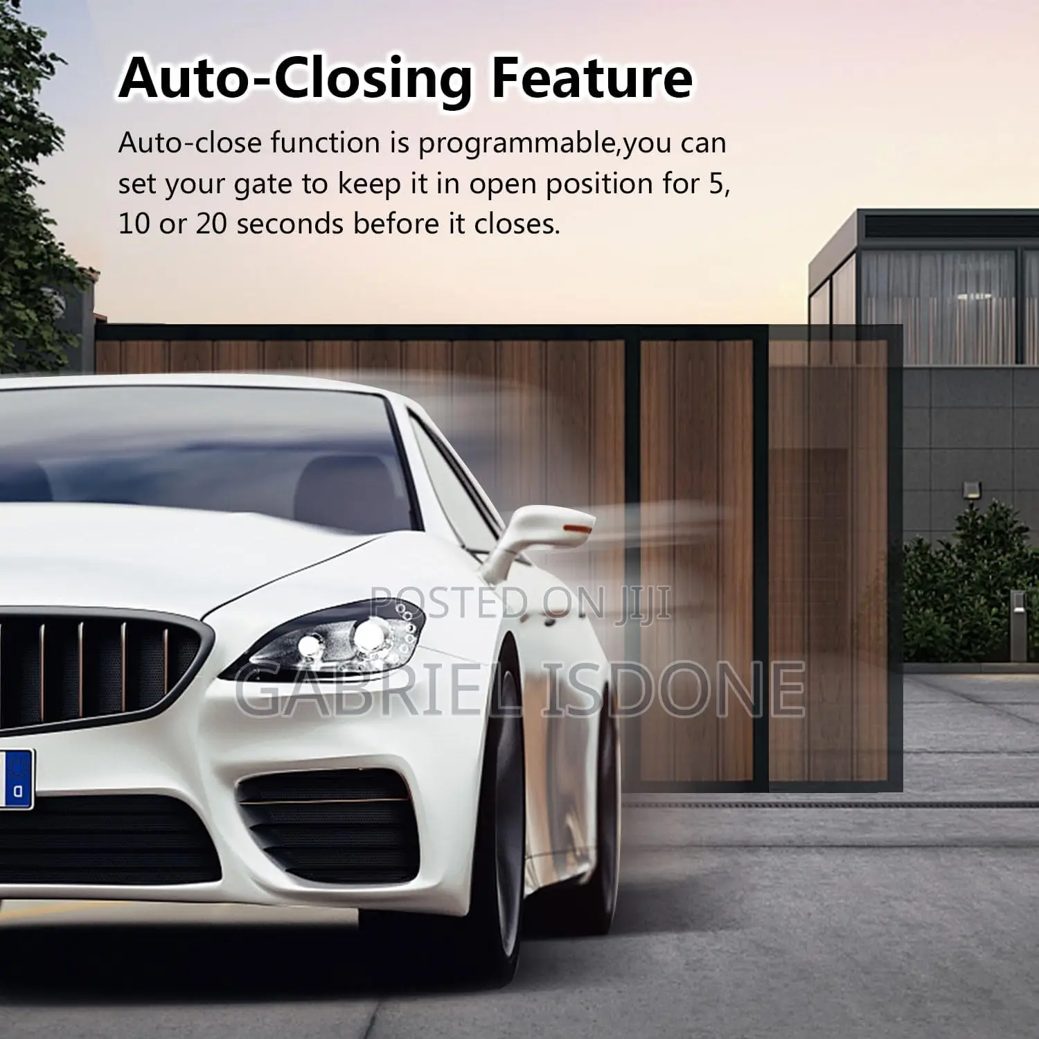 Automatic Sliding Gate Opener With Remote Control