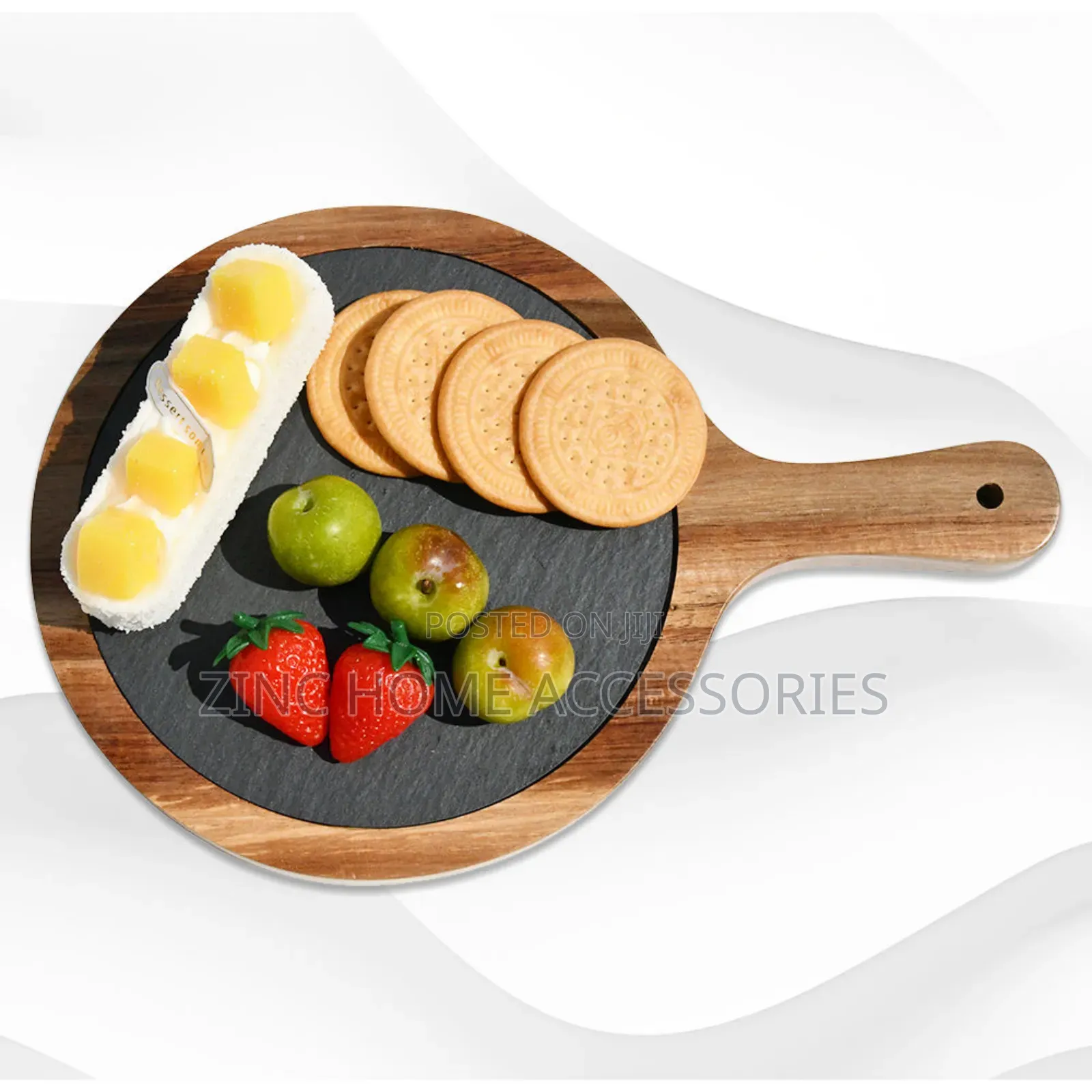 Wooden and Slate Serving Board