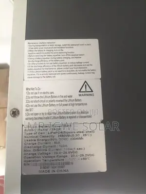 2.56kwh 24v Sako Lithium Iron Battery