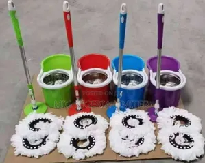 Stainless Steel Spin Mop and Bucket - 360 Degrees