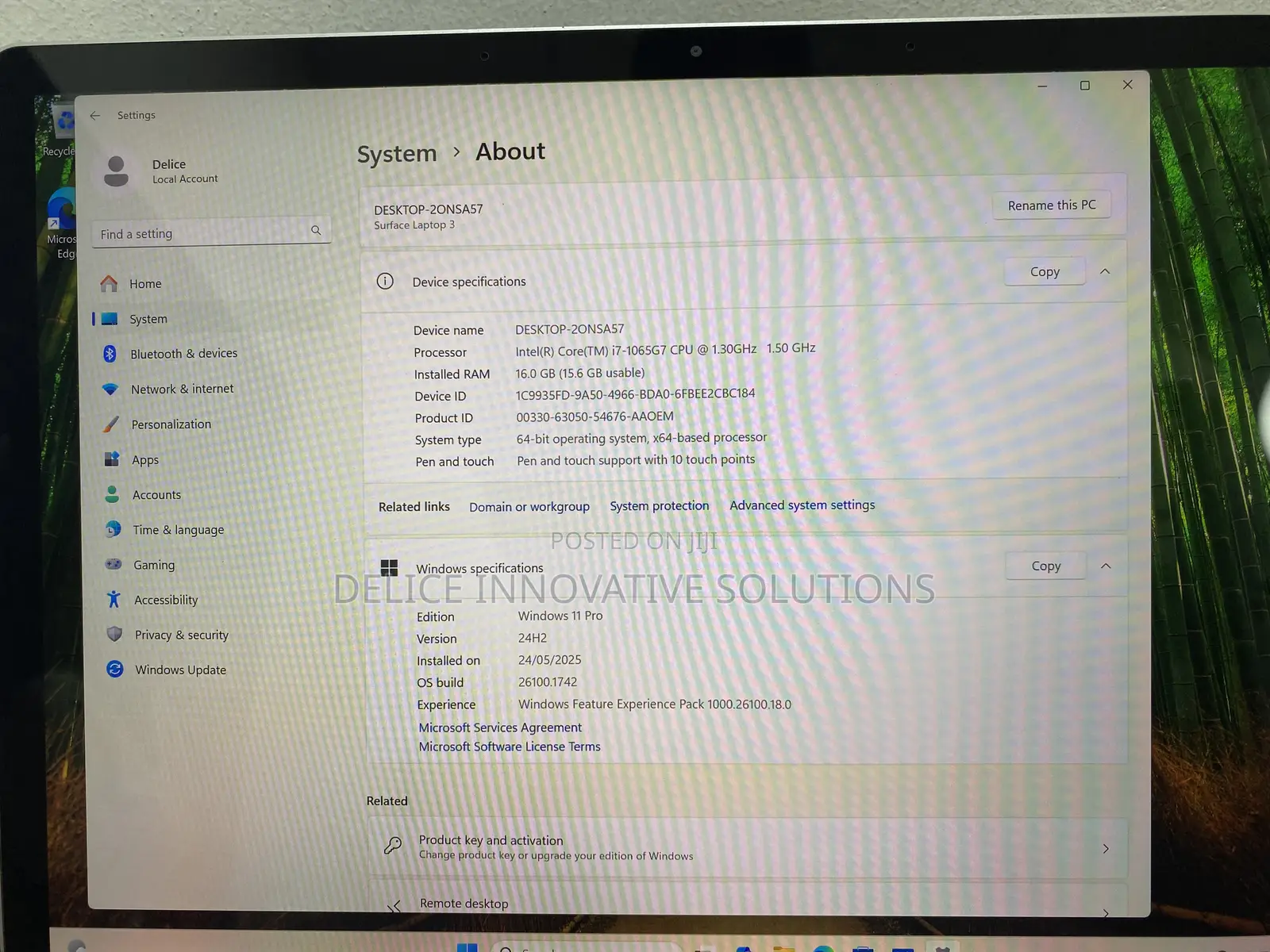 Laptop Microsoft Surface Laptop 3 16GB Intel Core i7 SSD 512GB