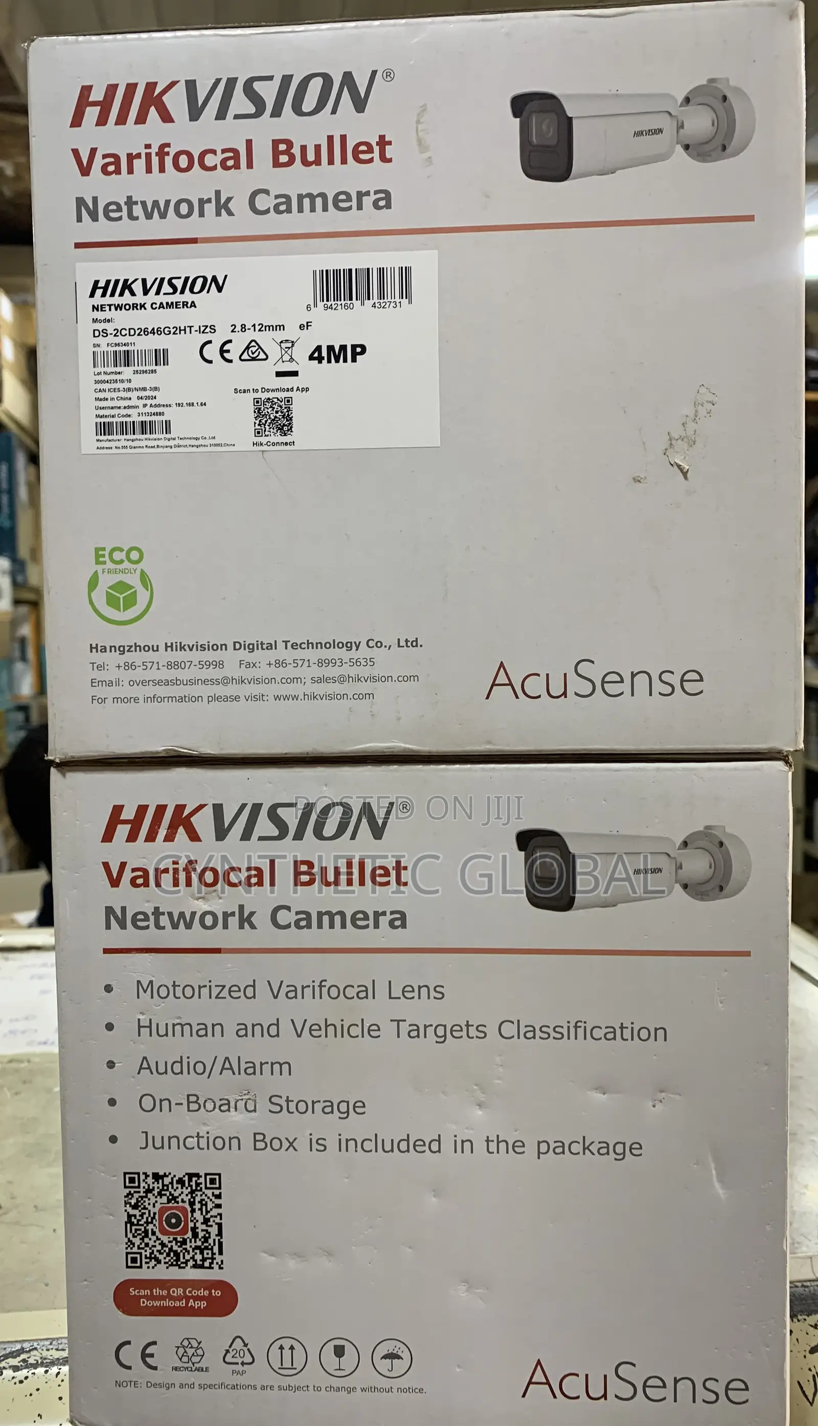 Ds-2cd2646g2ht-Izs Hik 4mp Ip Darkfighter Bullet