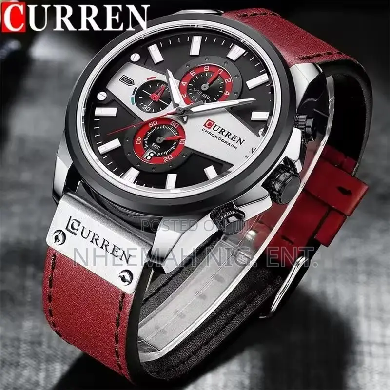 Curren Leather Strap Watch