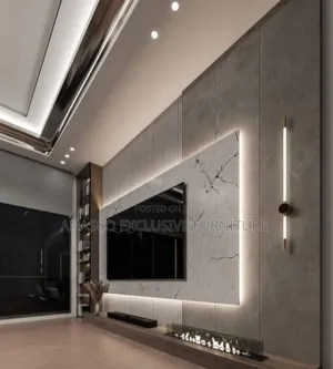 Luxury Tv Console With High Glossy
