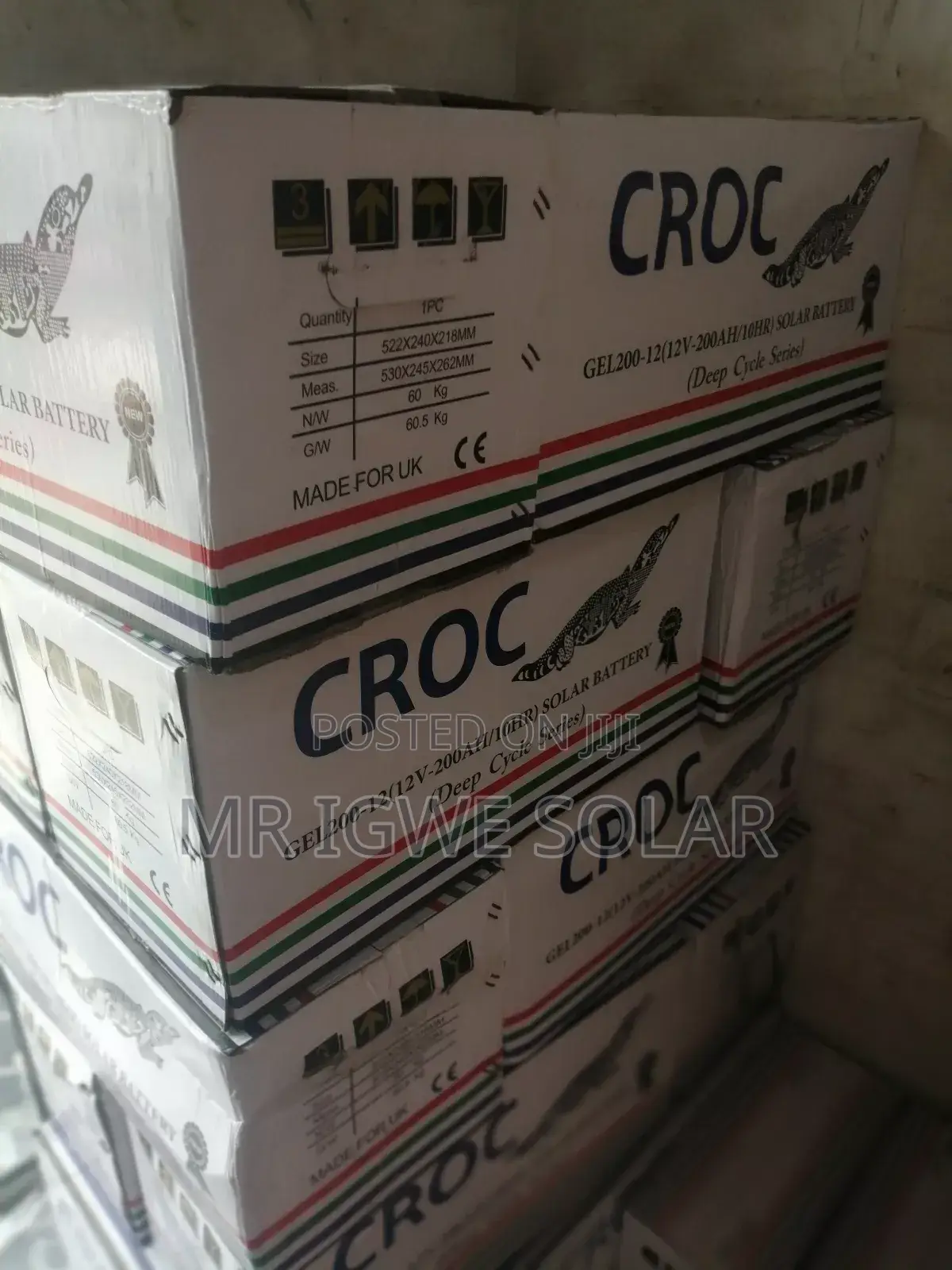 Croc Dry Cell Battery 200ah