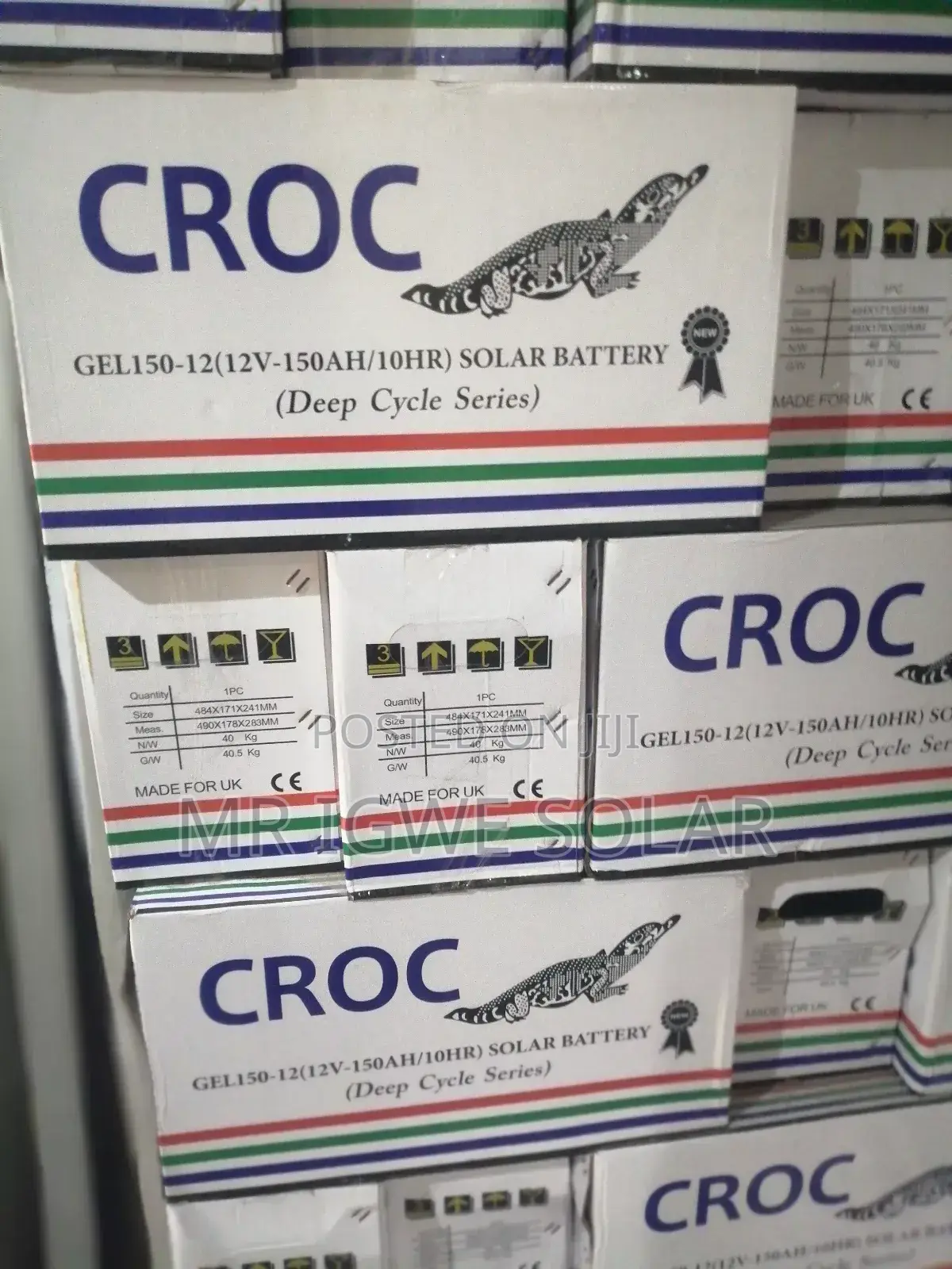 Croc Dry Cell Battery 100ah