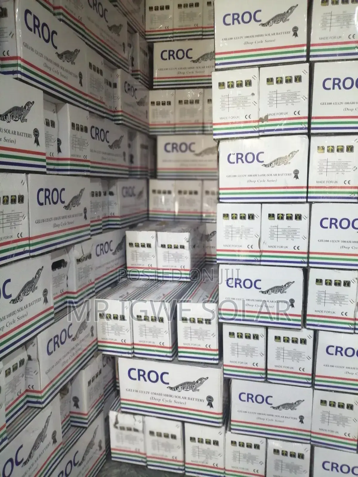 Croc Dry Cell Battery 100ah