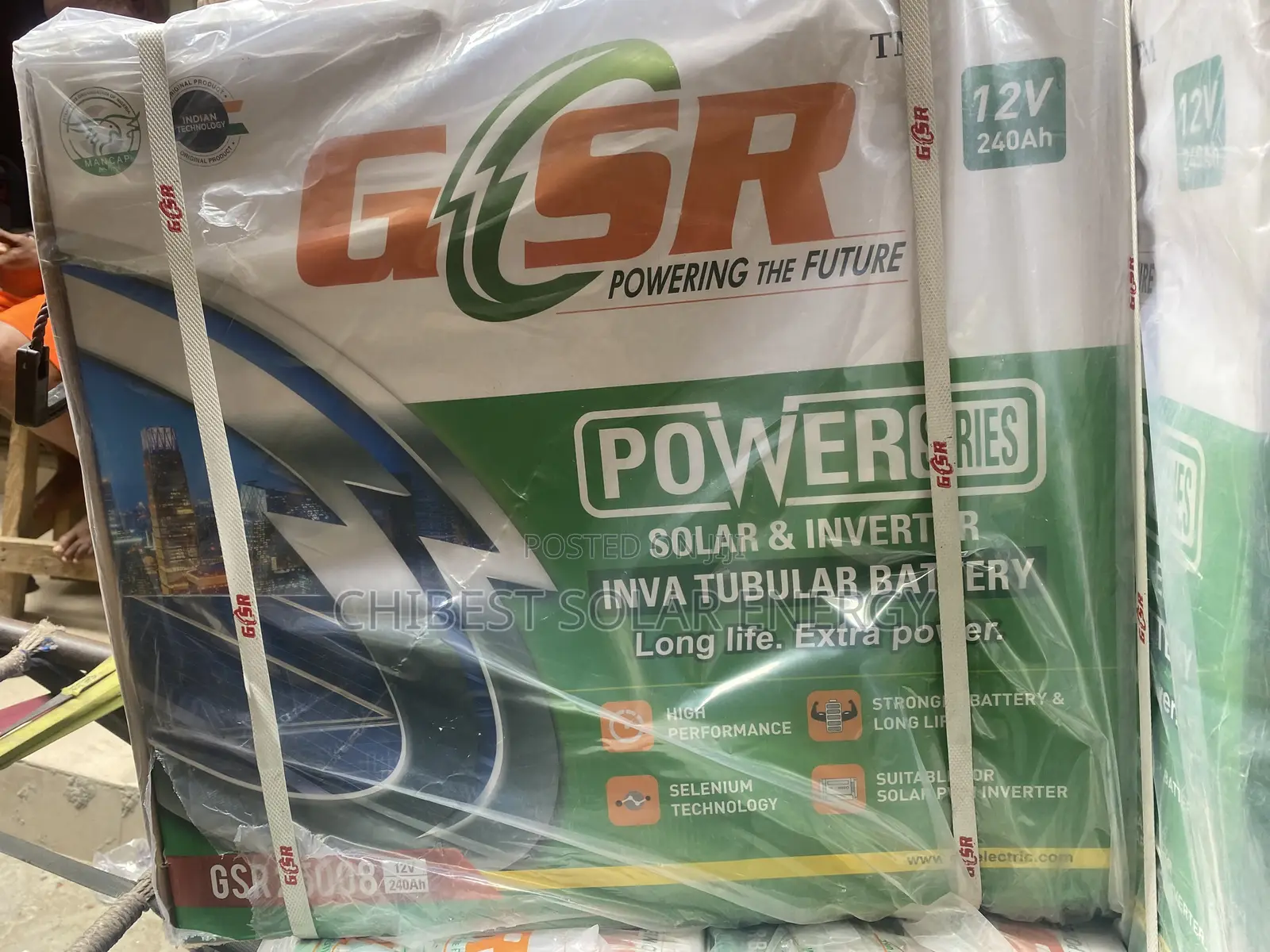 GSR 240ah Tubular Battery