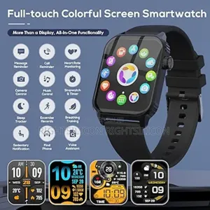 Usa Smart Watches for Women Men, 1.83" Hd Black