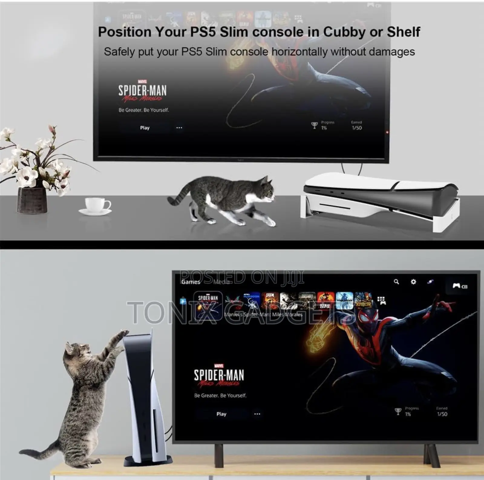 Premium Horizontal Stand for Ps5 Slim Console